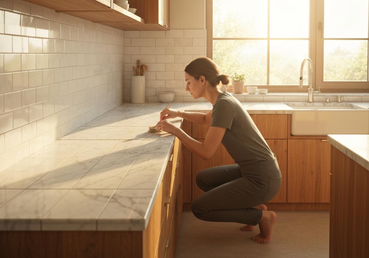Comment nettoyer les joints de carrelage de cuisine sans les abîmer