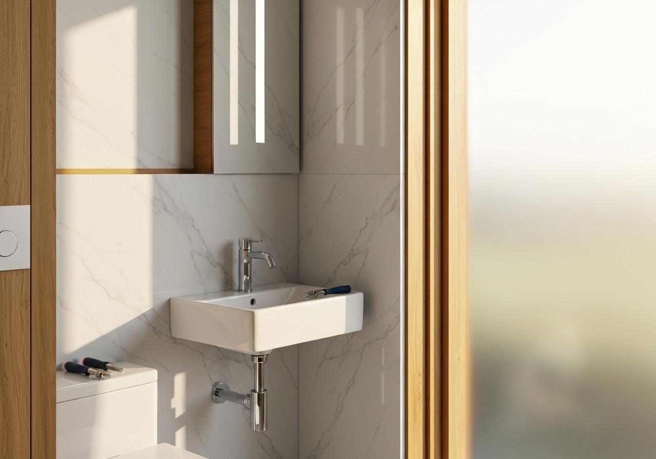 Comment installer un lave-mains gain de place soi-même