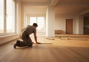 comment poser un parquet flottant dans un salon sans faire appel à un pro