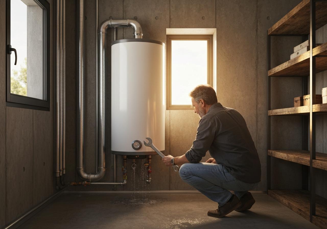 Chauffe-eau qui fuit : causes, diagnostic et réparation sans plombier
