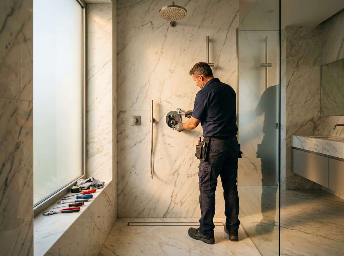 Comment installer un mitigeur thermostatique dans une douche italienne ?