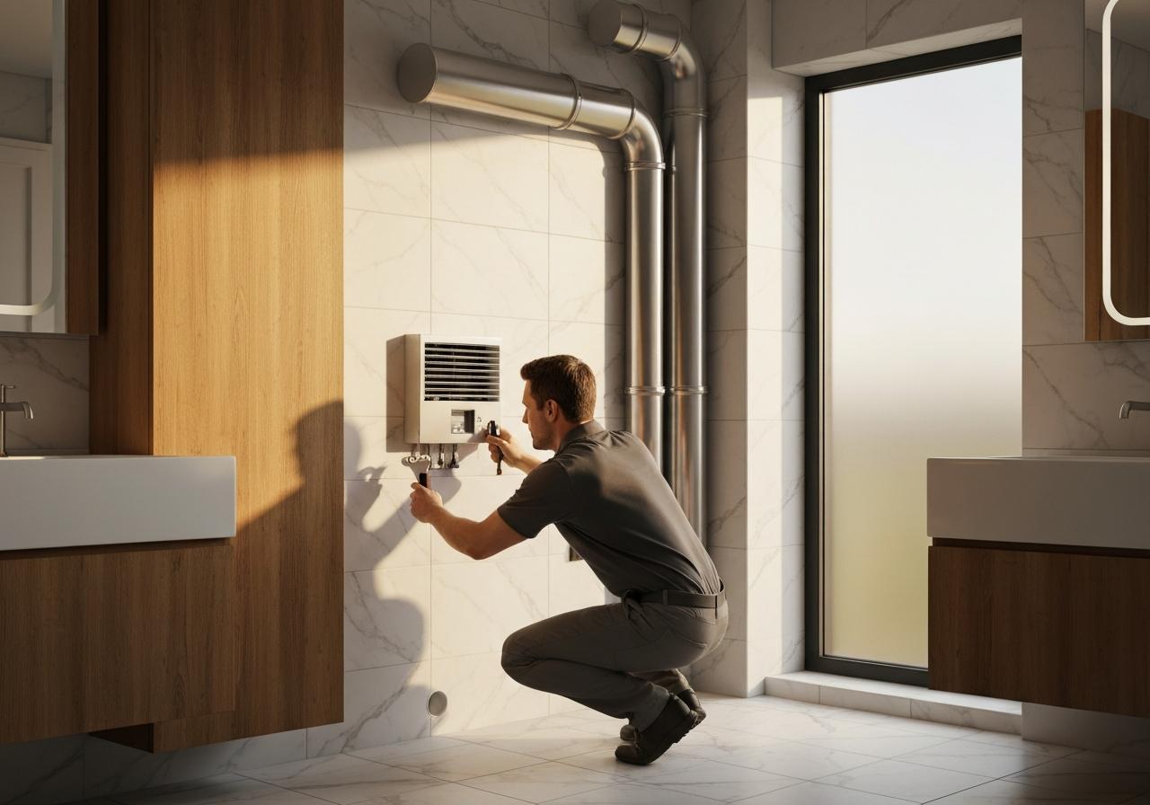 Ventilation mécanique contrôlée en salle de bain : entretien et remplacement des pièces défectueuses