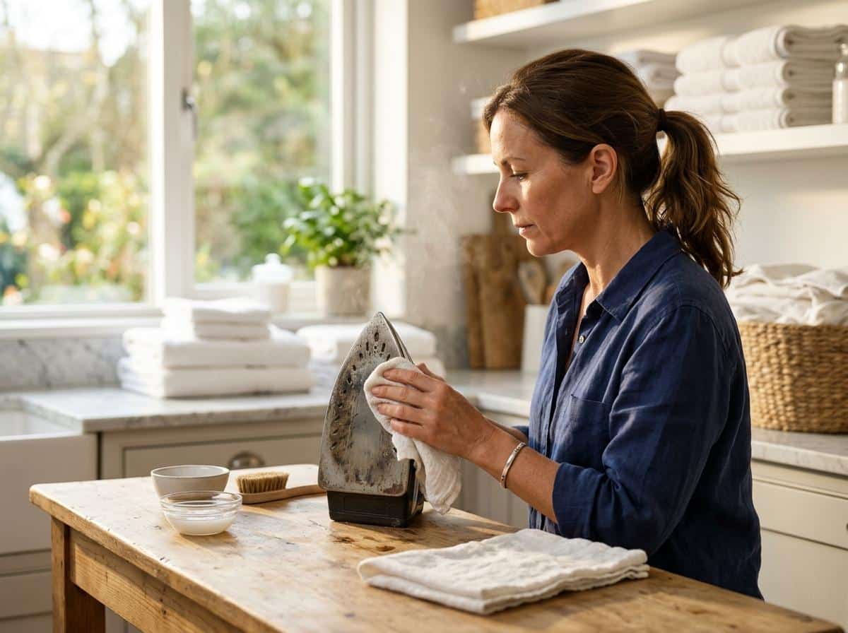 Semelle de fer à repasser rayée ou collante : comment la nettoyer et la restaurer ?