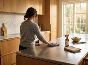 Nettoyer un plan de travail en inox sans le rayer : produits et méthodes
