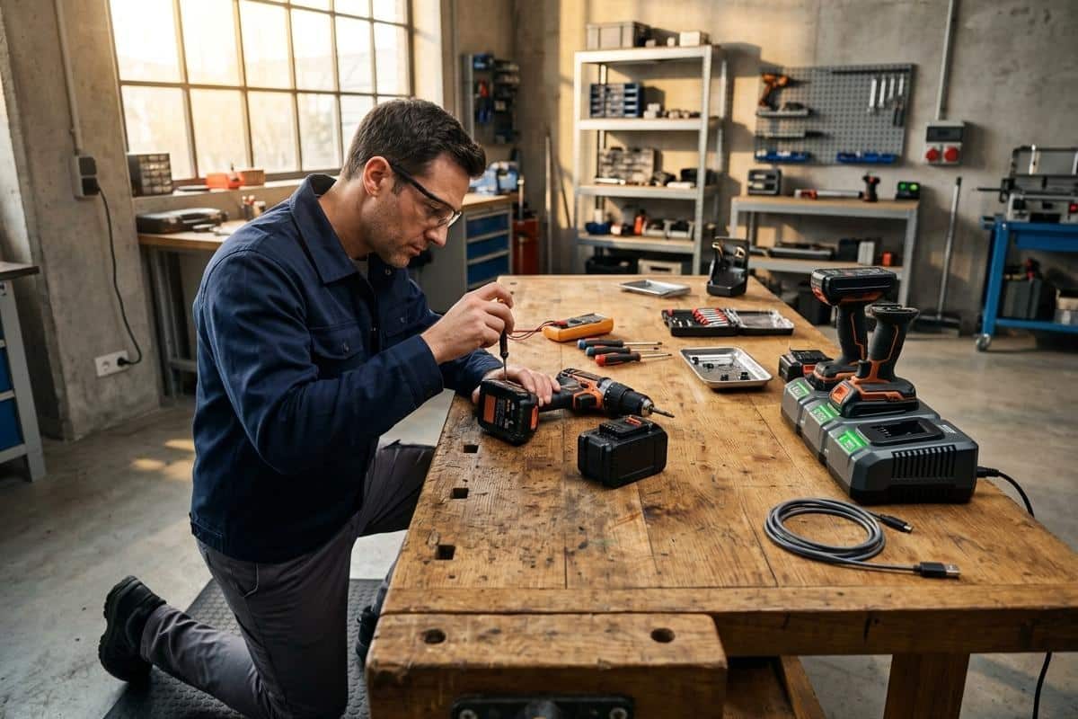 visseuse sans fil ne charge plus : causes et solutions pour récupérer la batterie