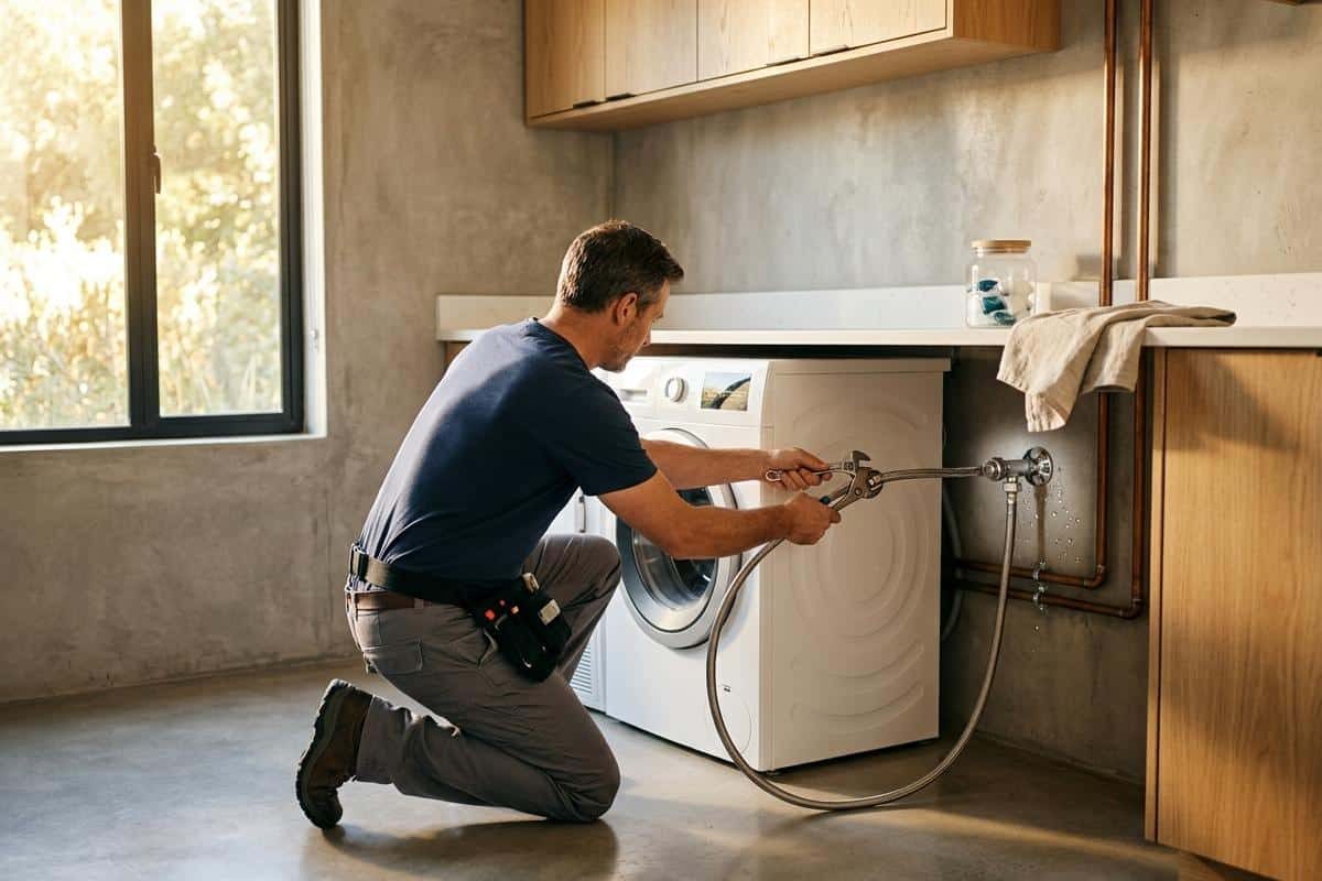 Tuyau d'alimentation machine à laver : comment le changer quand il fuit