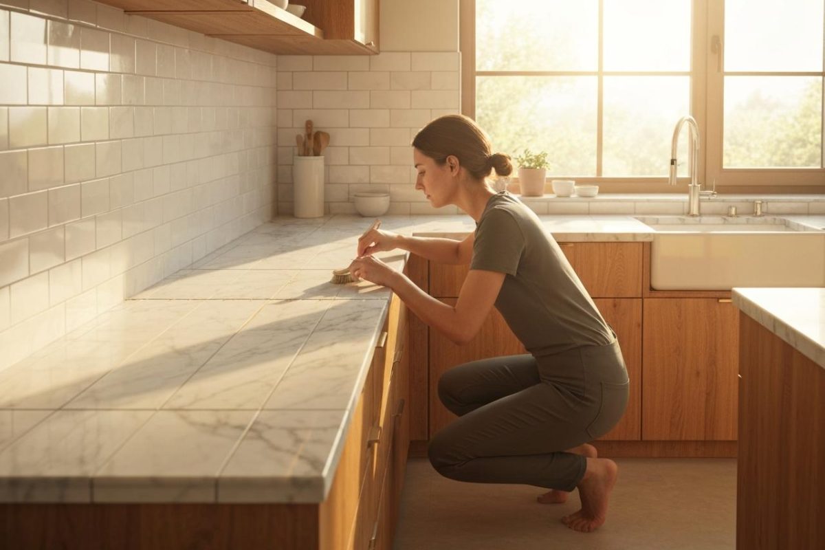 Comment nettoyer les joints de carrelage de cuisine sans les abîmer
