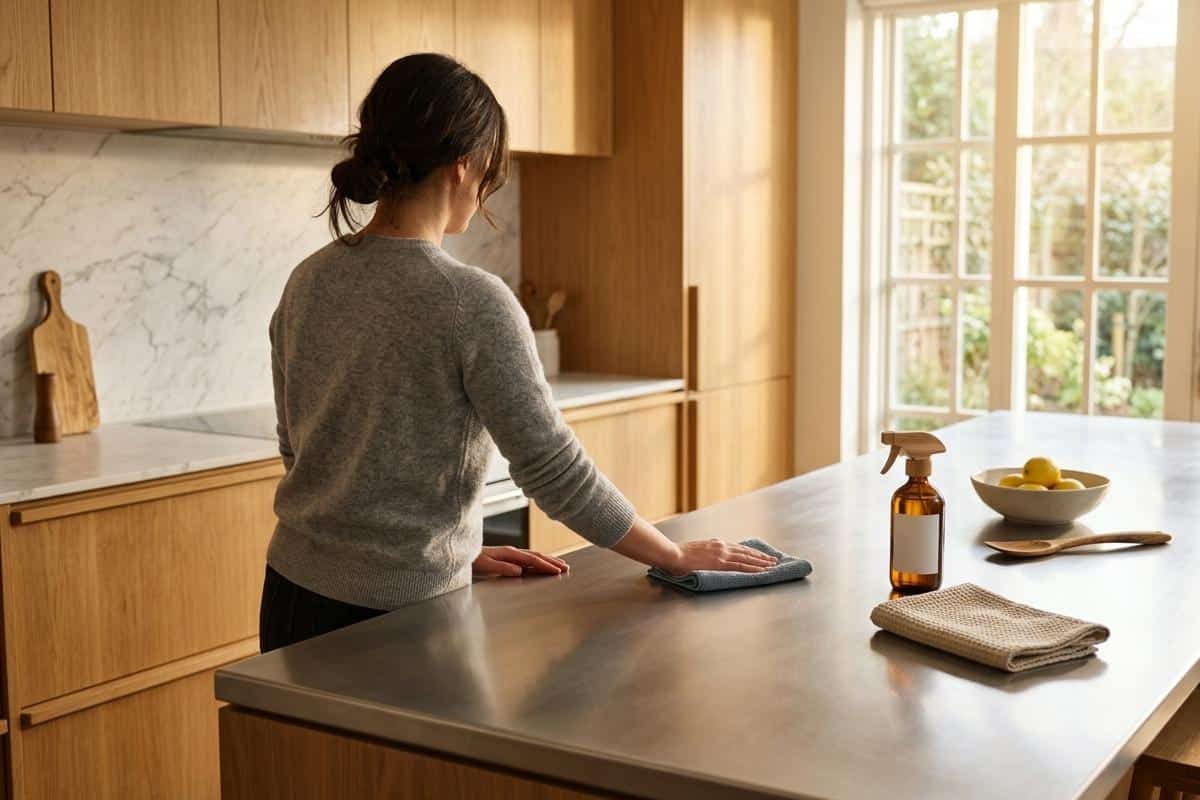 Nettoyer un plan de travail en inox sans le rayer : produits et méthodes