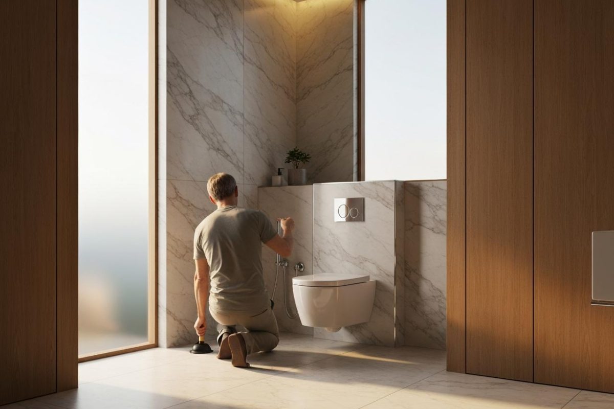 Comment déboucher un WC suspendu sans plombier