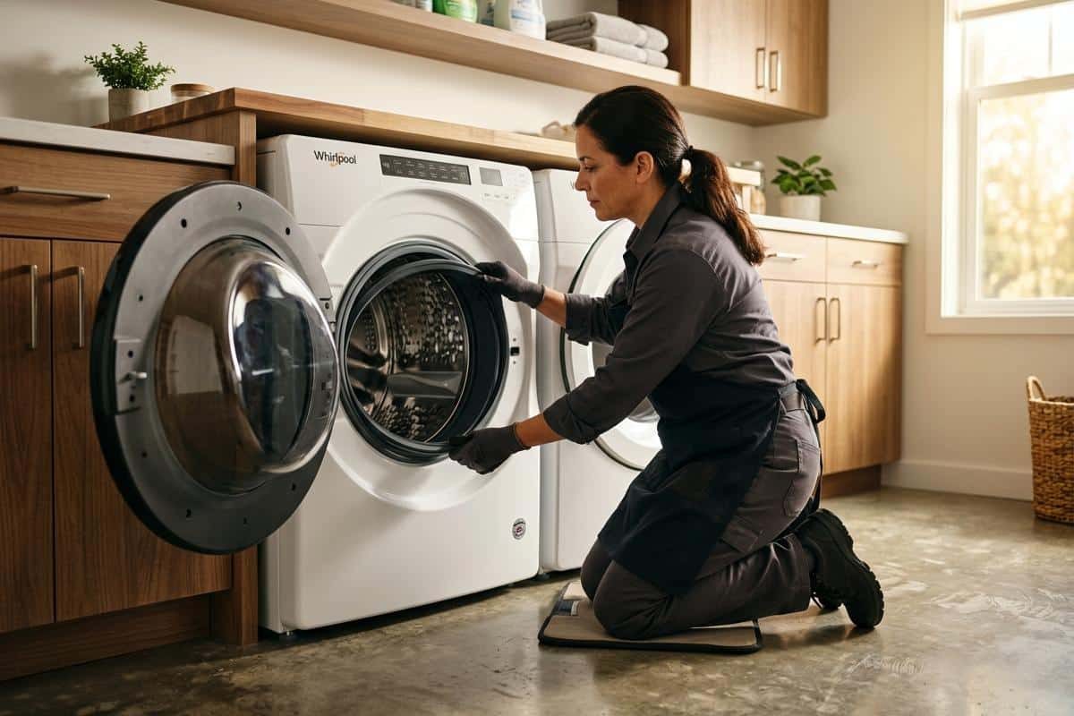 changer les joints de hublot lave-linge Whirlpool : guide d'installation étape par étape