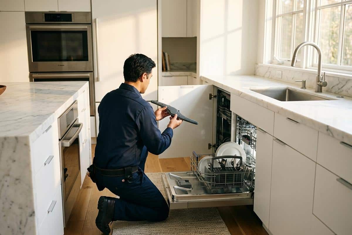 Bras de lavage lave-vaisselle cassé ou obstrué : quelle pièce détachée choisir et comment l'installer